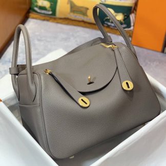 Replica Hermes Lindy 30 Clemence Leather Bag