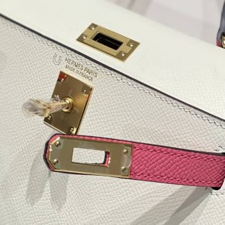 Replica Hermes Kelly Mini Sellier Epsom Leather Bicolor Bag