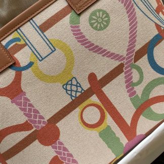 Replica Hermes Steeple 25 H Plume Canvas Clic Clac Panoplie Equestre Bag