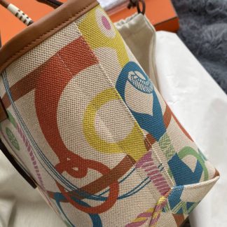 Replica Hermes Steeple 25 H Plume Canvas Clic Clac Panoplie Equestre Bag