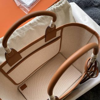 Replica Hermes Steeple 25 H Plume Canvas Clic Clac Panoplie Equestre Bag