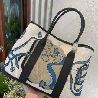 Replica Hermes Garden Party 36 Voyage Printing Tote Bag