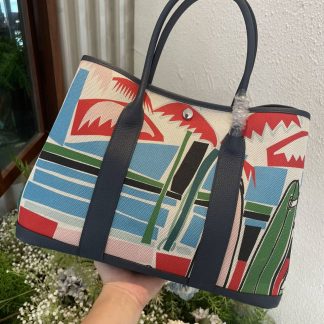 Replica Hermes Garden Party 36 Voyage Printing Tote Bag