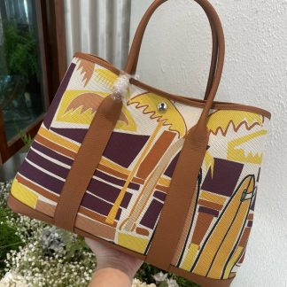 Replica Hermes Garden Party 36 Voyage Printing Tote Bag