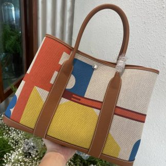 Replica Hermes Garden Party 36 Voyage Printing Tote Bag