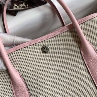 Replica Hermes Garden Party 30 Toile Leather Bag