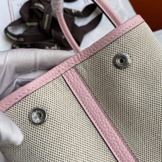 Replica Hermes Garden Party 30 Toile Leather Bag