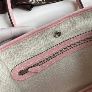 Replica Hermes Garden Party 30 Toile Leather Bag