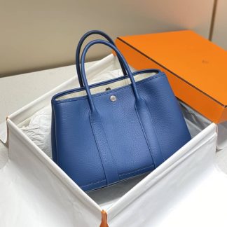 Replica Hermes Garden Party 30 Clemence Leather Bag