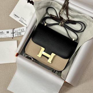Replica Hermes Mini Constance 19 Epsom Leather Bag