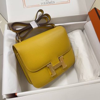 Replica Hermes Mini Constance 19 Epsom Leather Bag