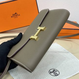Replica Hermes WOC Epsom Leather Constance To Go Wallet On Chain