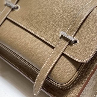 Replica Hermes Steve Clemence Leather Messenger Bag
