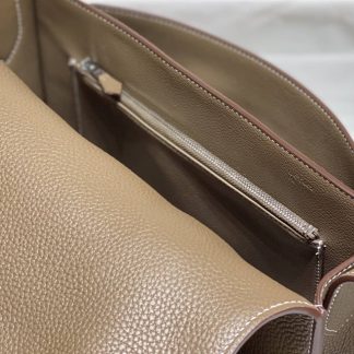 Replica Hermes Steve Clemence Leather Messenger Bag