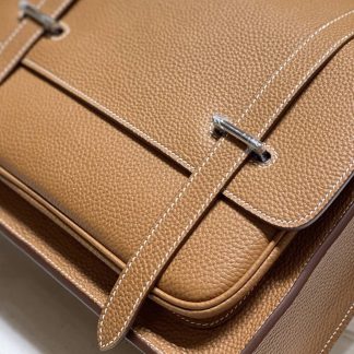 Replica Hermes Steve Clemence Leather Messenger Bag