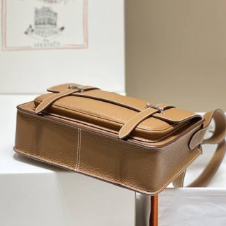 Replica Hermes Steve Clemence Leather Messenger Bag