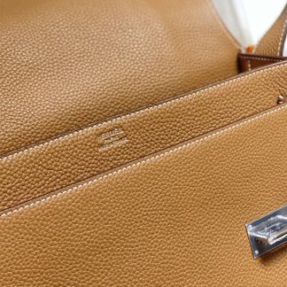 Replica Hermes Steve Clemence Leather Messenger Bag