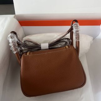 Replica Hermes Lindy Mini Etoupe Taurillon Clemence Bag Size 19