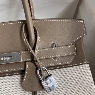 Replica Hermes Birkin 30 Swift Leather Canvas Bag