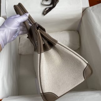 Replica Hermes Birkin 30 Swift Leather Canvas Bag