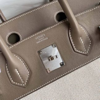 Replica Hermes Birkin 30 Swift Leather Canvas Bag