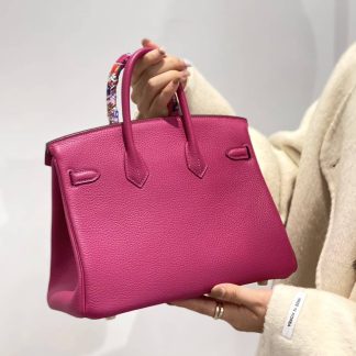 Replica Hermes Birkin 30 Clemence Leather Bag