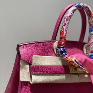 Replica Hermes Birkin 30 Clemence Leather Bag