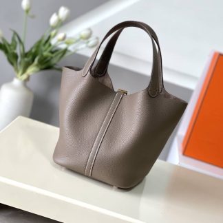 Replica Hermes Picotin Lock 22 Clemence Leather Bag
