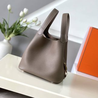 Replica Hermes Picotin Lock 22 Clemence Leather Bag