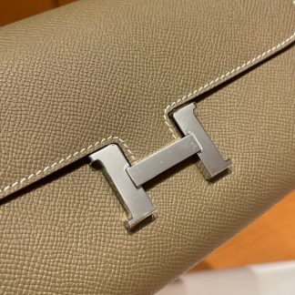 Replica Hermes Epsom Leather Constance Long Wallet