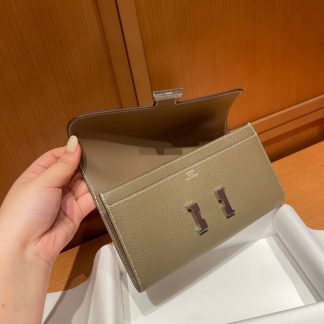 Replica Hermes Epsom Leather Constance Long Wallet