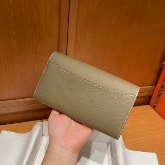 Replica Hermes Epsom Leather Constance Long Wallet