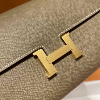 Replica Hermes Epsom Leather Constance Long Wallet