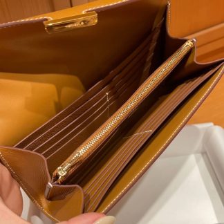 Replica Hermes Epsom Leather Constance Long Wallet