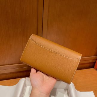 Replica Hermes Epsom Leather Constance Long Wallet