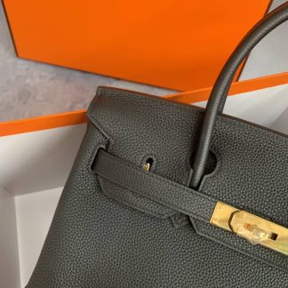 Replica Hermes Birkin 30 Clemence Leather Bag