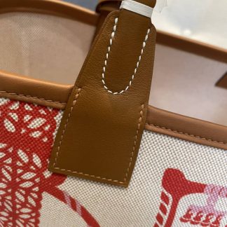 Replica Hermes Steeple 25 Canvas Leather Tote Bag