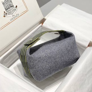 Replica Hermes Wool Medium Bride-A-Brac H Natte Pouch