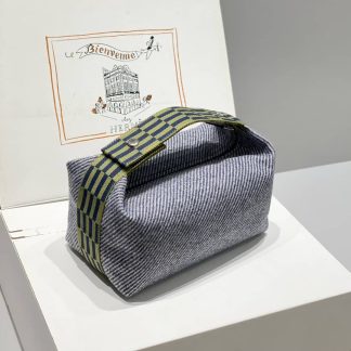 Replica Hermes Wool Medium Bride-A-Brac H Natte Pouch