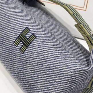 Replica Hermes Wool Medium Bride-A-Brac H Natte Pouch