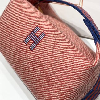 Replica Hermes Wool Medium Bride-A-Brac H Natte Pouch