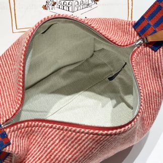 Replica Hermes Wool Medium Bride-A-Brac H Natte Pouch