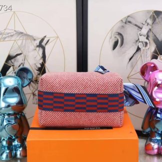 Replica Hermes Wool Medium Bride-A-Brac H Natte Pouch