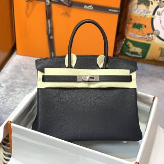 Replica Hermes Birkin 30 Clemence Leather Bag