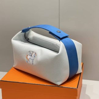 Replica Hermes Canvas Medium Bride-A-Brac Cabriole Case