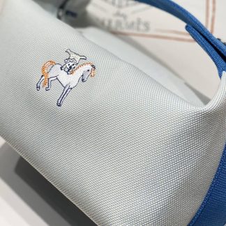Replica Hermes Canvas Medium Bride-A-Brac Cabriole Case