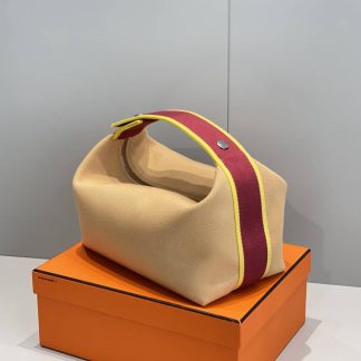 Replica Hermes Canvas Medium Bride-A-Brac Cabriole Case
