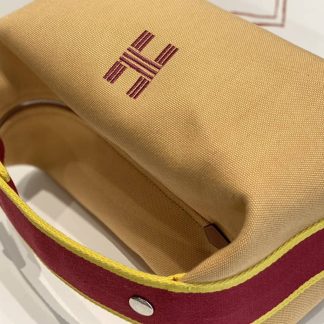 Replica Hermes Canvas Medium Bride-A-Brac Cabriole Case