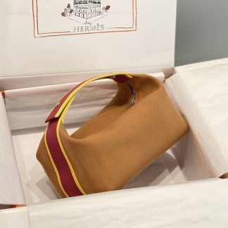 Replica Hermes Canvas Medium Bride-A-Brac Cabriole Case
