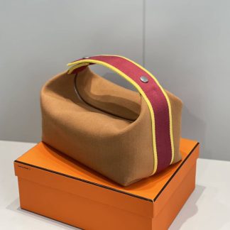 Replica Hermes Canvas Medium Bride-A-Brac Cabriole Case
